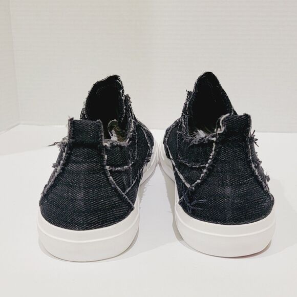 Corkys Babalu Sneakers Women's Size 12 Black Distressed Slip On Canvas Shoes EUC - Picture 7 of 12